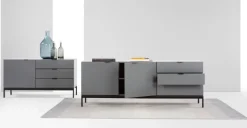Aparador compacto Marcell – Gris