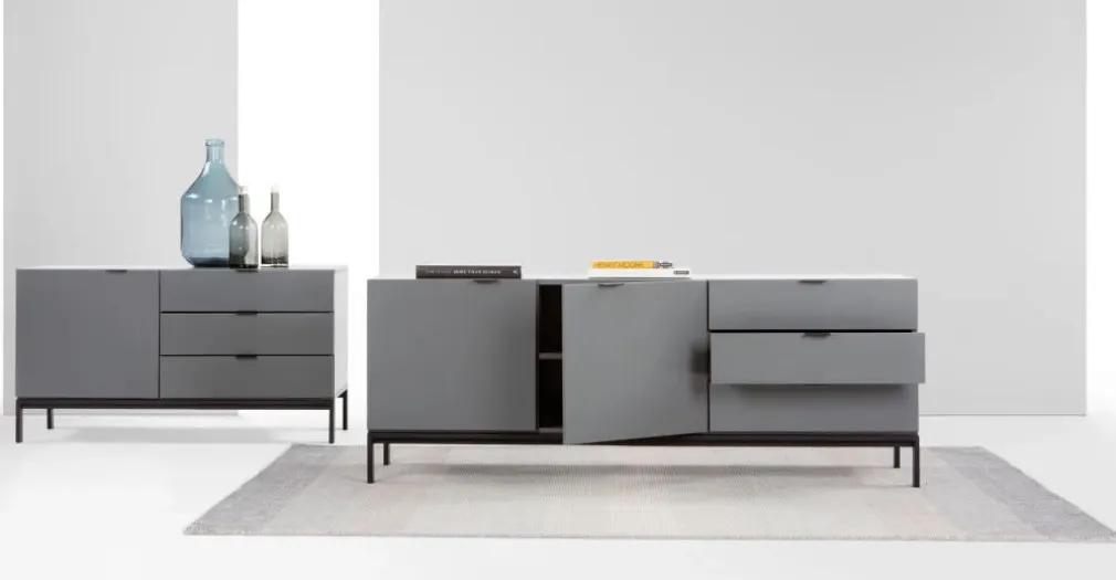Aparador compacto Marcell – Gris