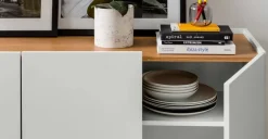 Aparador Mino – Roble y gris