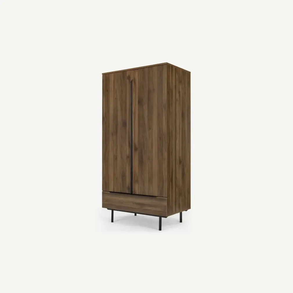 Armario Damien – Efecto Walnut Black