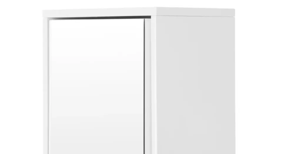 Armario de baño Elona – Blanco y cromo