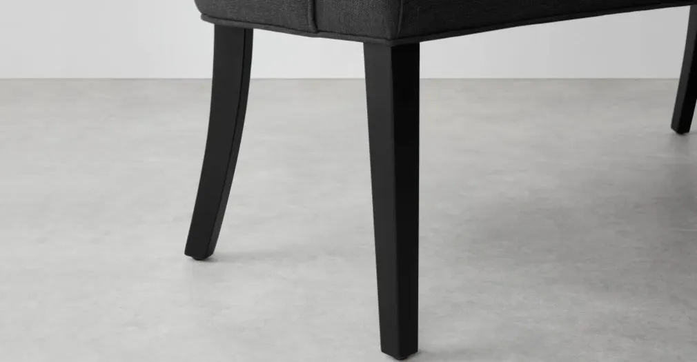 Banco de comedor Flynn – Negro noche