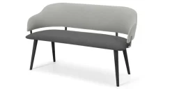 Banco para comedor Neilson – Gris granizo y negro