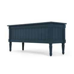 Banco para recibidor vintage Bourbon – Azul oscuro
