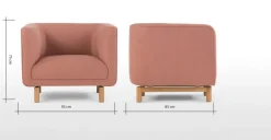 Butaca Becca – Rosa Empolvado