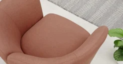 Butaca Elio – Tejido Rosa Óxido