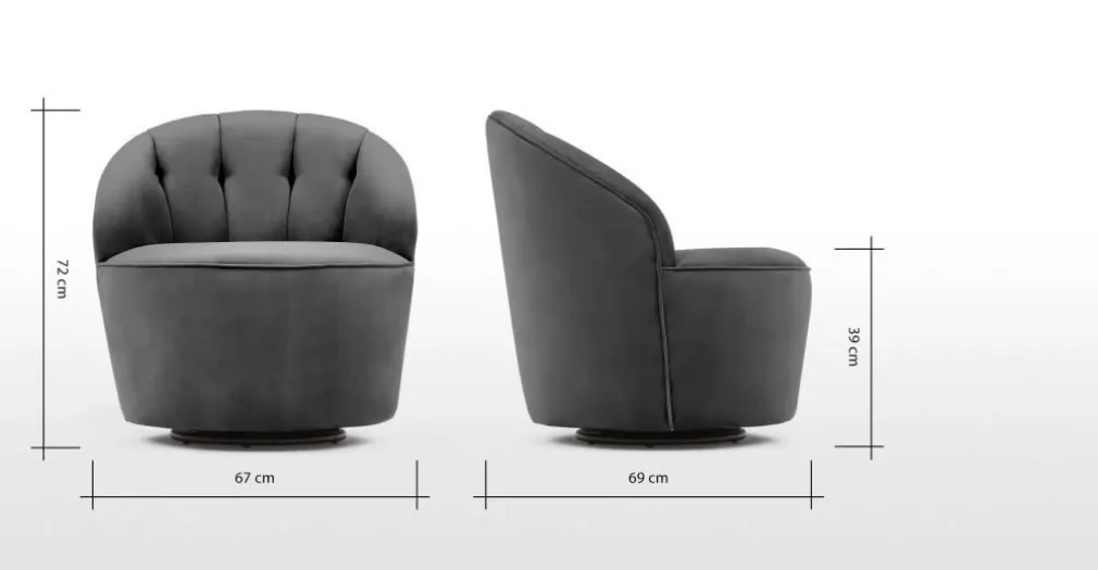 Butaca Margot – Gris