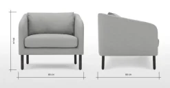 Butaca Merrick – Gris