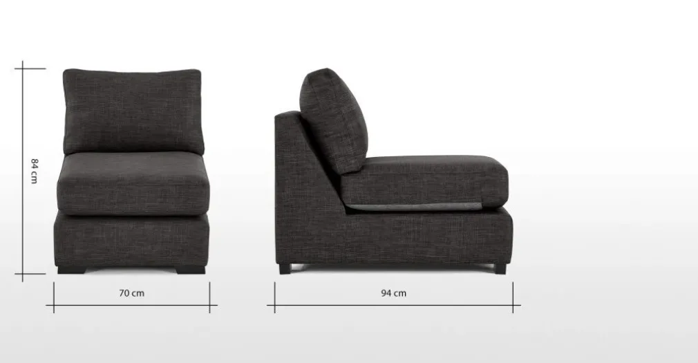 Butaca Modular Mortimer – Gris Foca