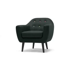 Butaca Ritchie – Gris Antracita Con Botones de Colores