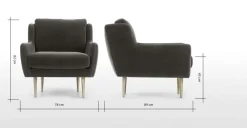 Butaca Simone – Gris Hormigón