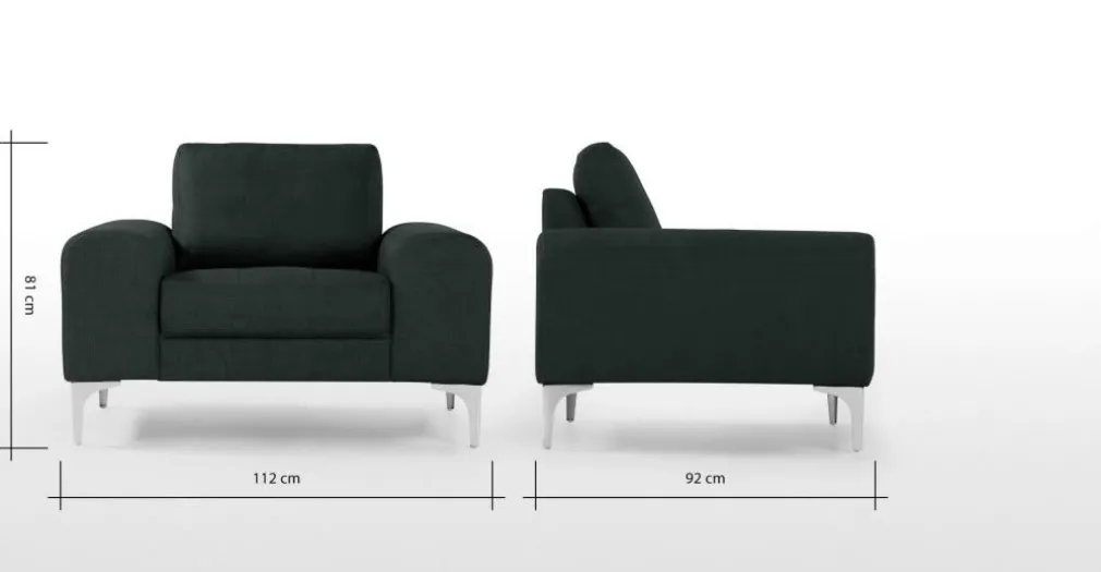Butaca Vittorio – Gris Antracita
