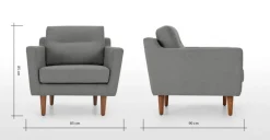 Butaca Walker – Gris