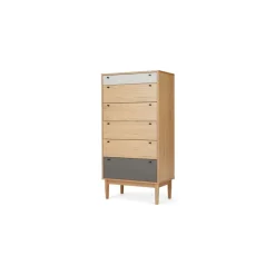 Cómoda Alta Multi Campton – Roble & Gris