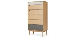 Cómoda Alta Multi Campton – Roble & Gris