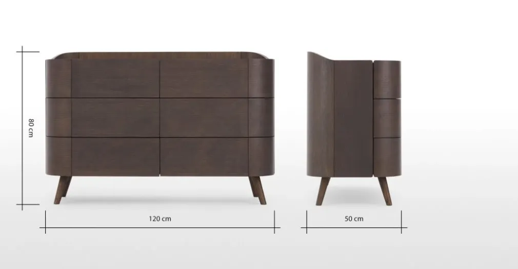 Cómoda Ancha Ada – Roble Oscuro