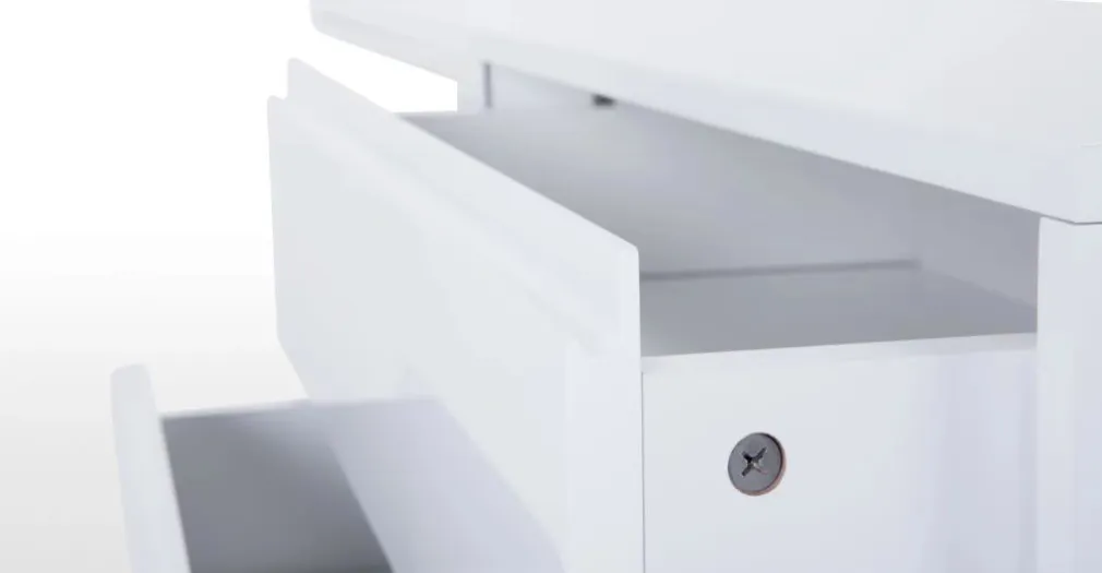 Cómoda Ancha Elona – Blanco Brillante
