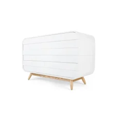 Cómoda Ancha Esme – Blanco y Fresno