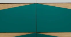 Cómoda Ancha Louis – Roble y Verde