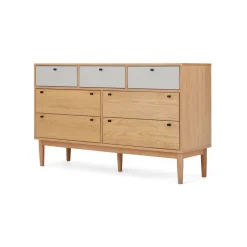 Cómoda Ancha Multi Campton – Roble & Gris
