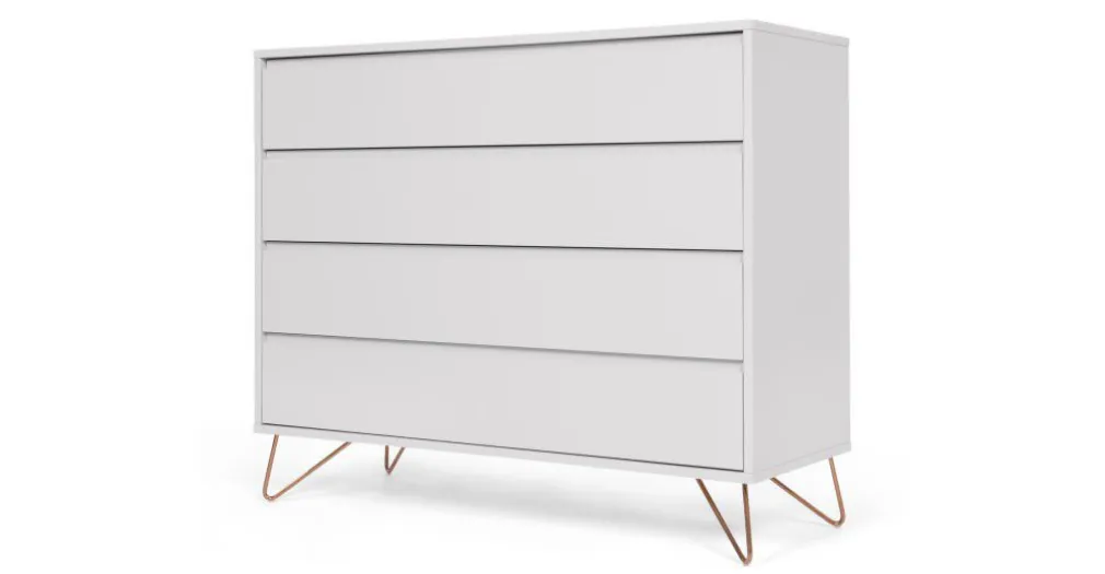 Cómoda Elona – Gris y Cobre