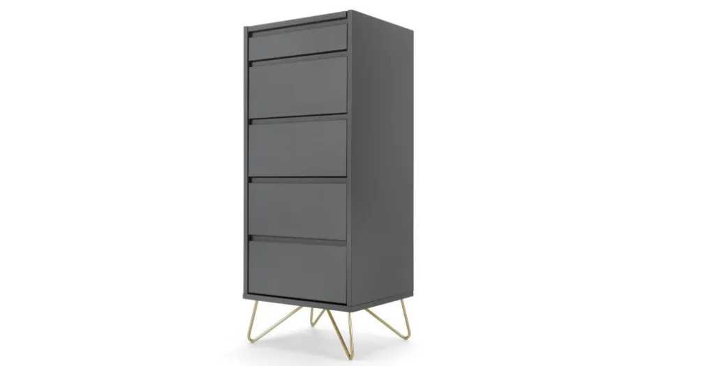 Cómoda Tocador Elona – Gris Carbón