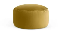 Cojín de Suelo de Terciopelo Lux – Dorado Vintage.