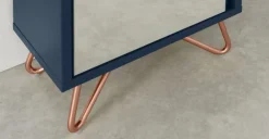 Columna para baño Elona – Azul oscuro y cobre