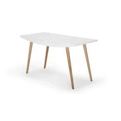 Escritorio Camber – Blanco y Roble