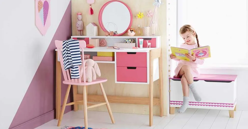 Escritorio Tocador Colours Blocs – Rosa