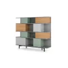 Estantería grande Fowler – Roble multicolor