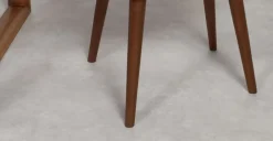 Juego de 2 sillas carver de comedor Lule – Verde bahia y nogal