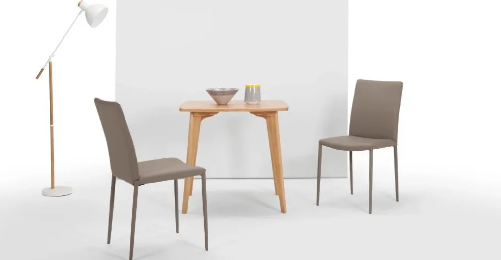 Juego de 2 sillas de comedor Braga – Arcilla