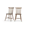 Juego de 2 sillas de comedor Deauville – Roble oscuro