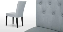 Juego de 2 sillas de comedor Flynn – Gris persa
