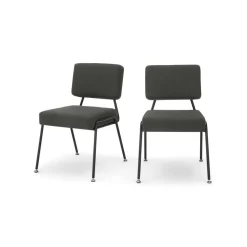 Juego de 2 sillas de comedor Knox – Gris