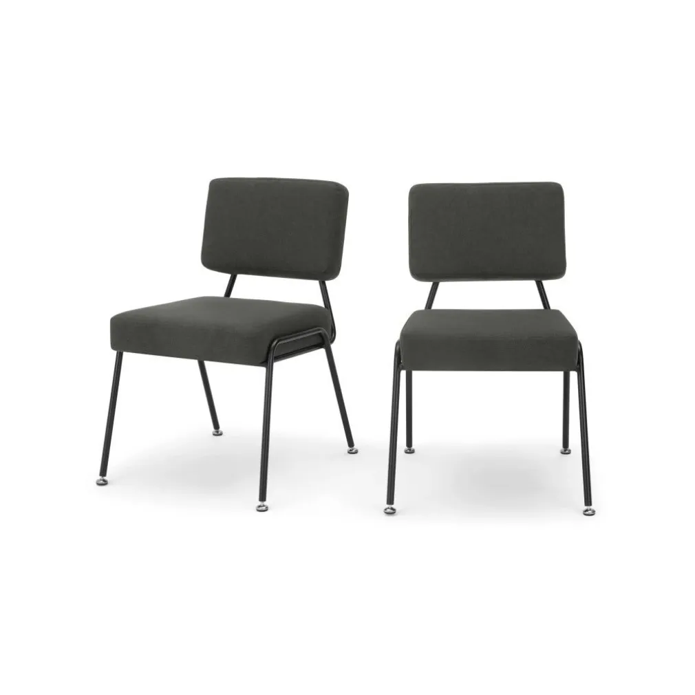 Juego de 2 sillas de comedor Knox – Gris
