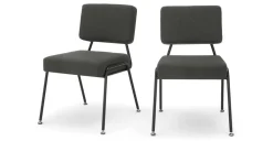 Juego de 2 sillas de comedor Knox – Gris