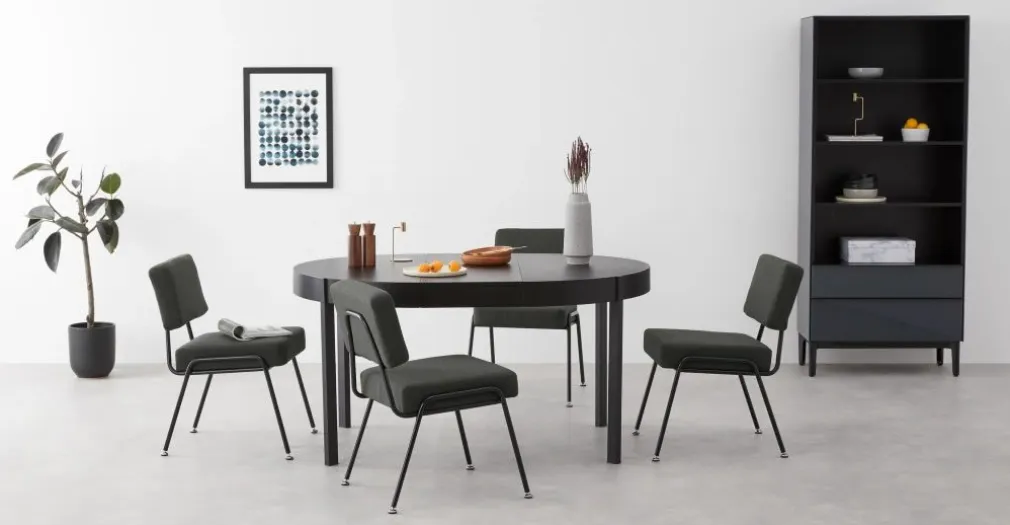 Juego de 2 sillas de comedor Knox – Gris