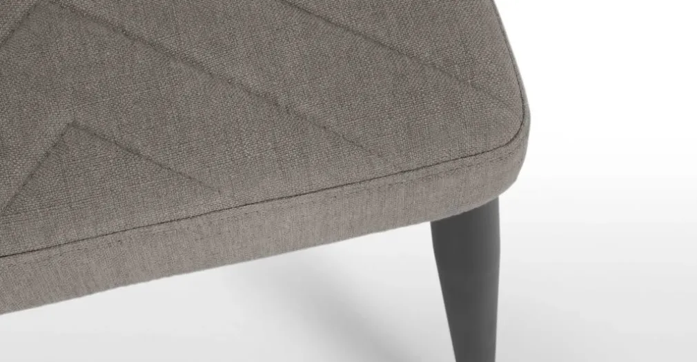 Juego de 2 sillas de comedor Lex – Gris grafito