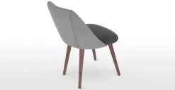 Juego de 2 sillas de comedor Lule – Gris marga y gris granizo