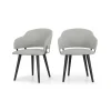 Juego de 2 sillas de comedor Nielson – Gris granizo