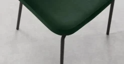 Juego de 2 sillas de comedor Safia – Terciopelo verde pino