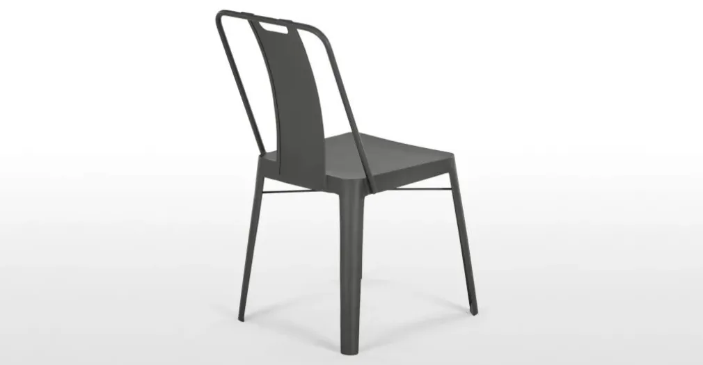 Juego de 2 sillas de metal Edny – Bronce de cañón