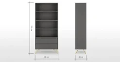 Librería Elona – Gris Carbón