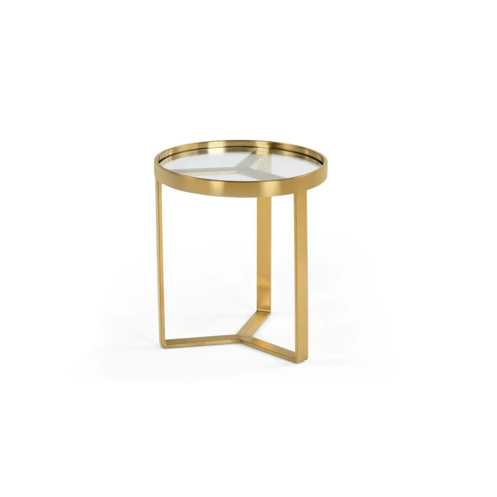 Mesa auxiliar Aula – Cristal y Dorado