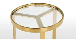 Mesa auxiliar Aula – Cristal y Dorado