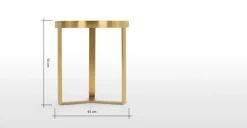 Mesa auxiliar Aula – Cristal y Dorado