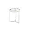 Mesa auxiliar Aula – Cromo y cristal