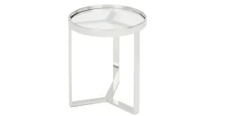 Mesa auxiliar Aula – Cromo y cristal